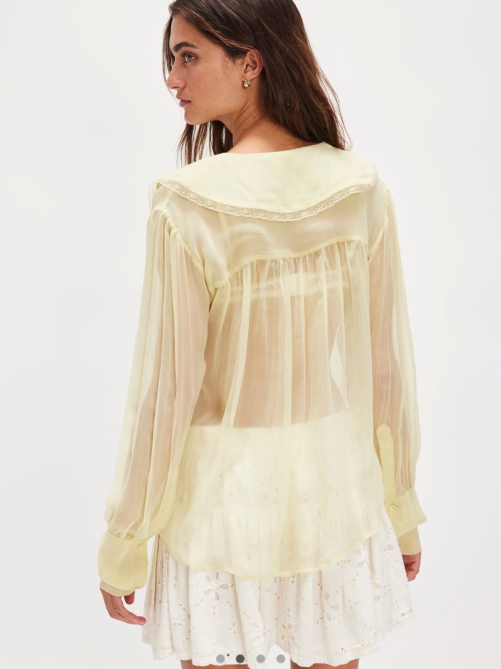 Free People Nigel Preston Pagen Blouse NWOT - Picture 2 of 7